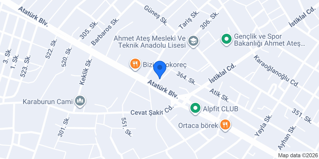Oner Reklam konumu