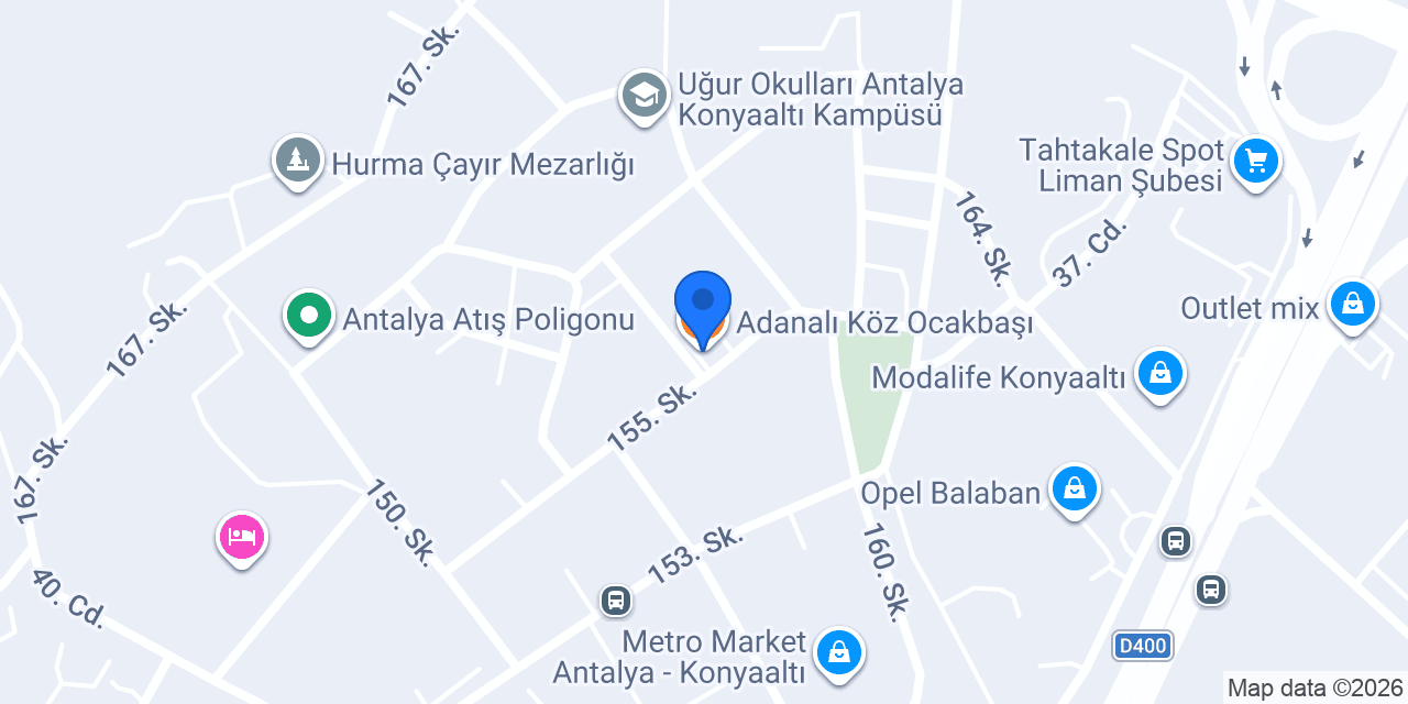 Adanalı Köz Ocakbaşı konumu