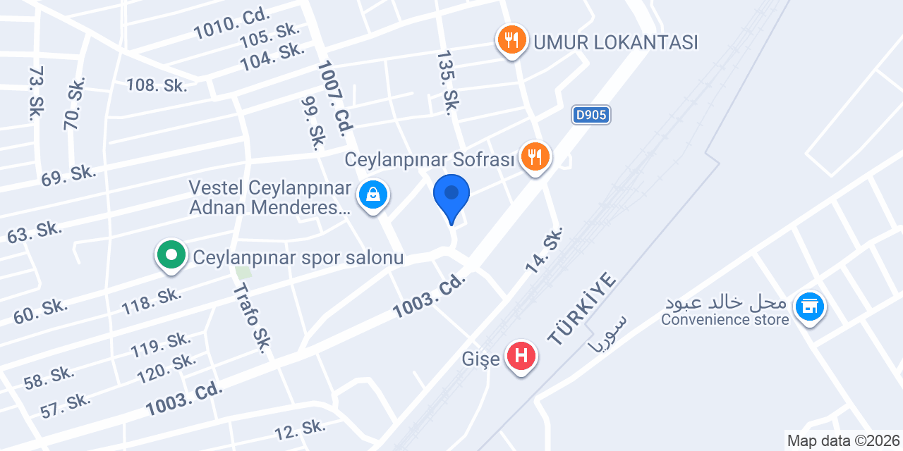 Ceylanpınar döner konumu