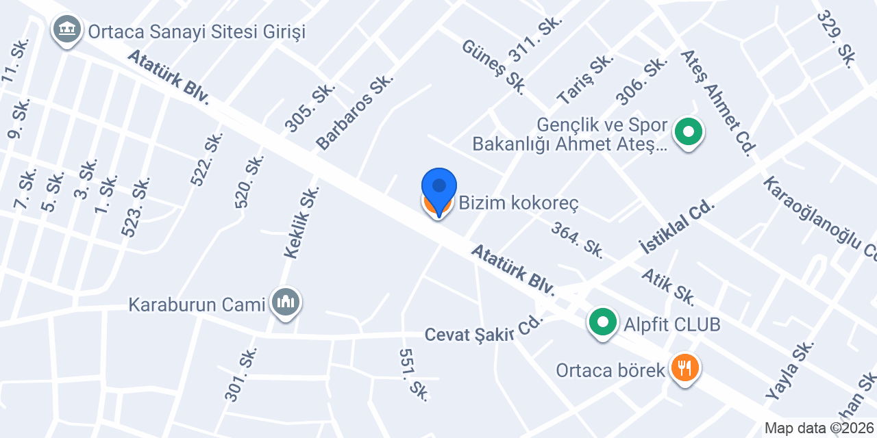 Bizim kokoreç konumu