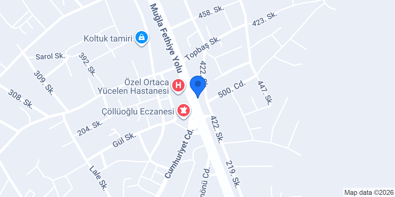 Ortaca Vip Oto Ekspertiz Computest Bayii konumu