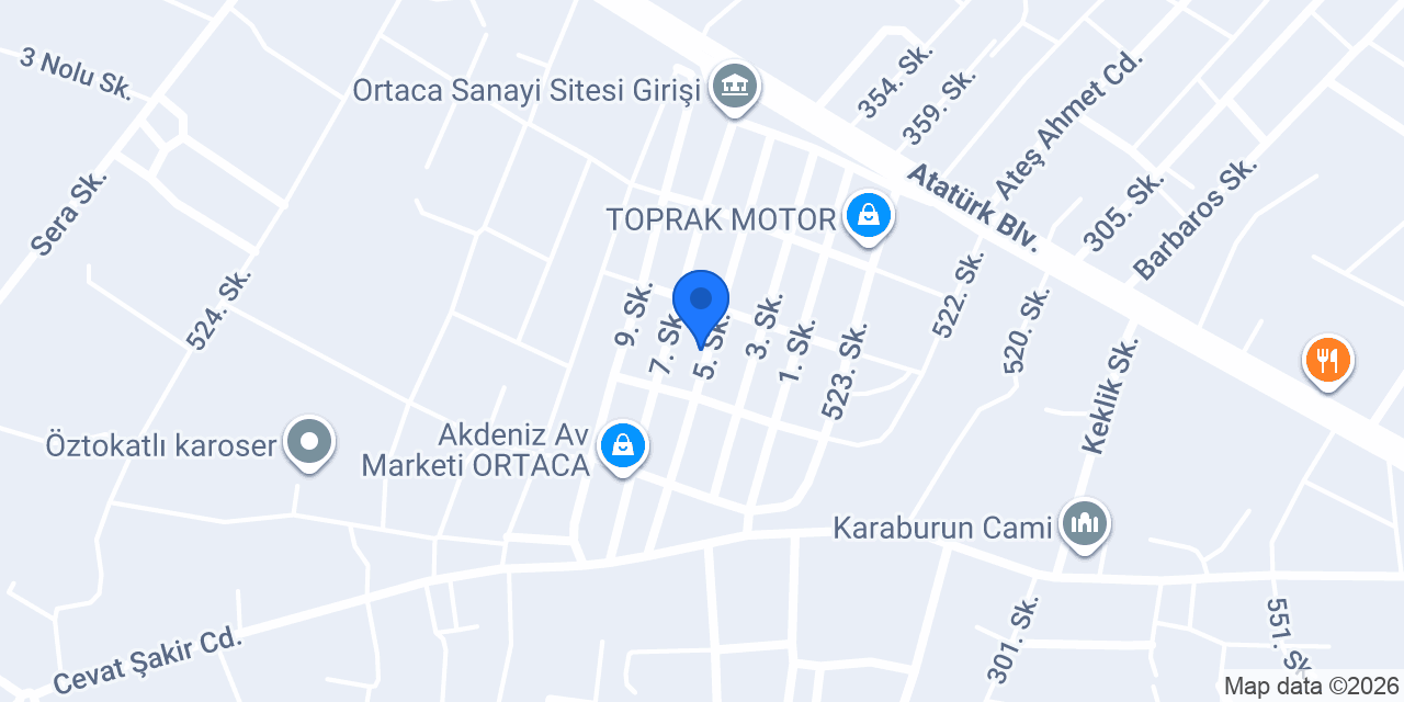 Karaduman Kaporta Boya konumu