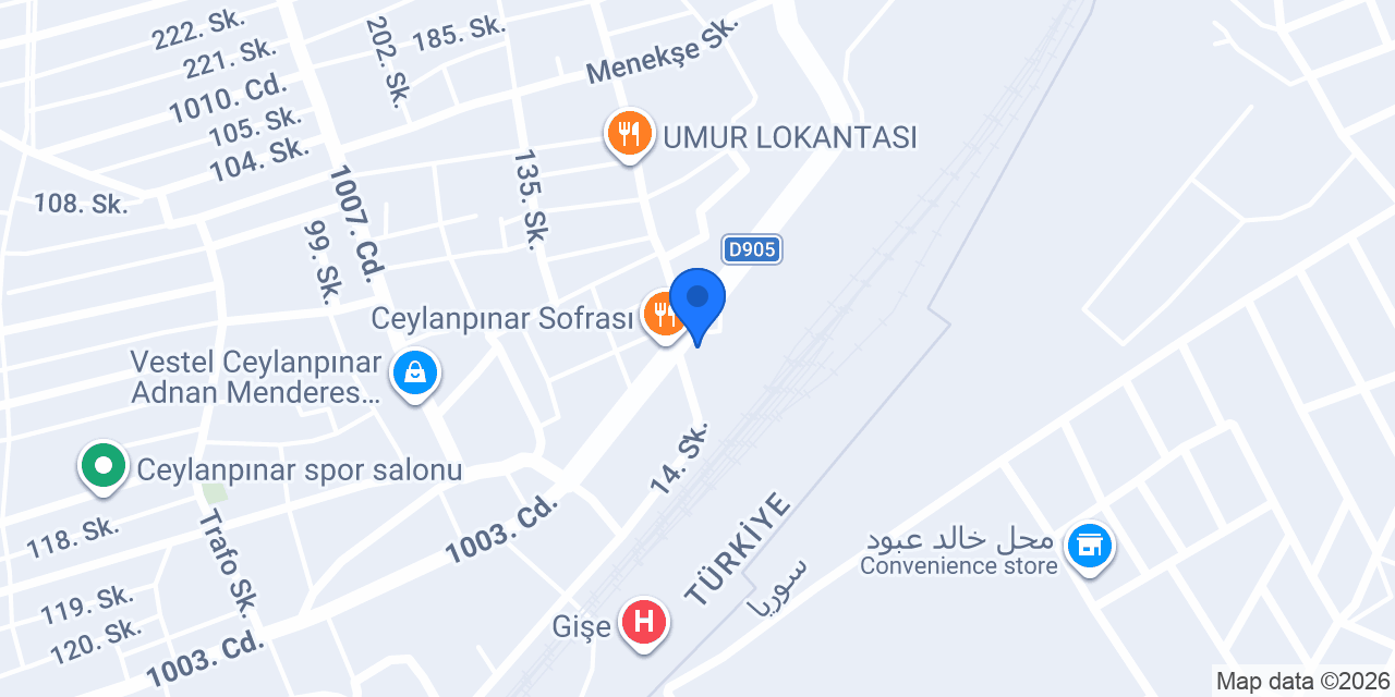 CEYLANPINAR SEFER TAKSİ konumu