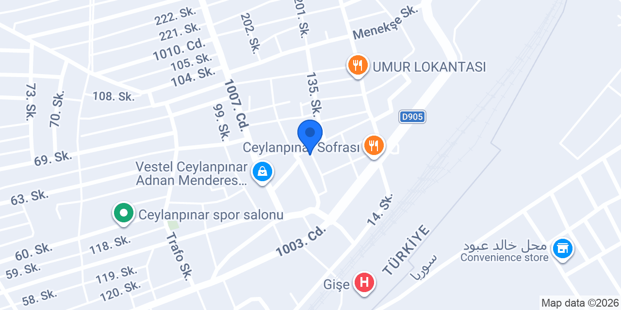 ÖZEL ÖZ CEYLAN SÜRÜCÜ KURSU konumu