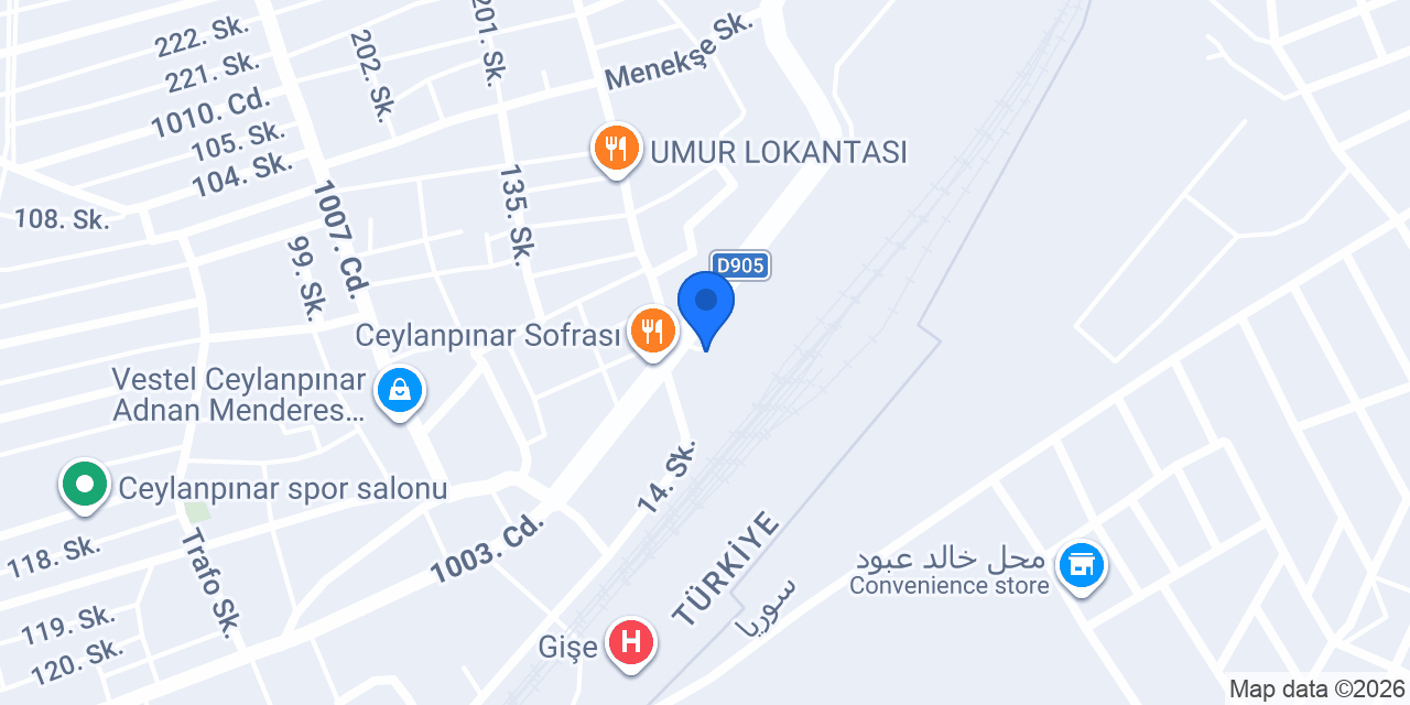 GO - Şanlıurfa Ceylanpınar konumu