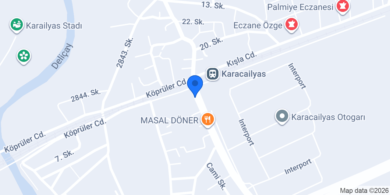 Karacailyas İlkokulu konumu