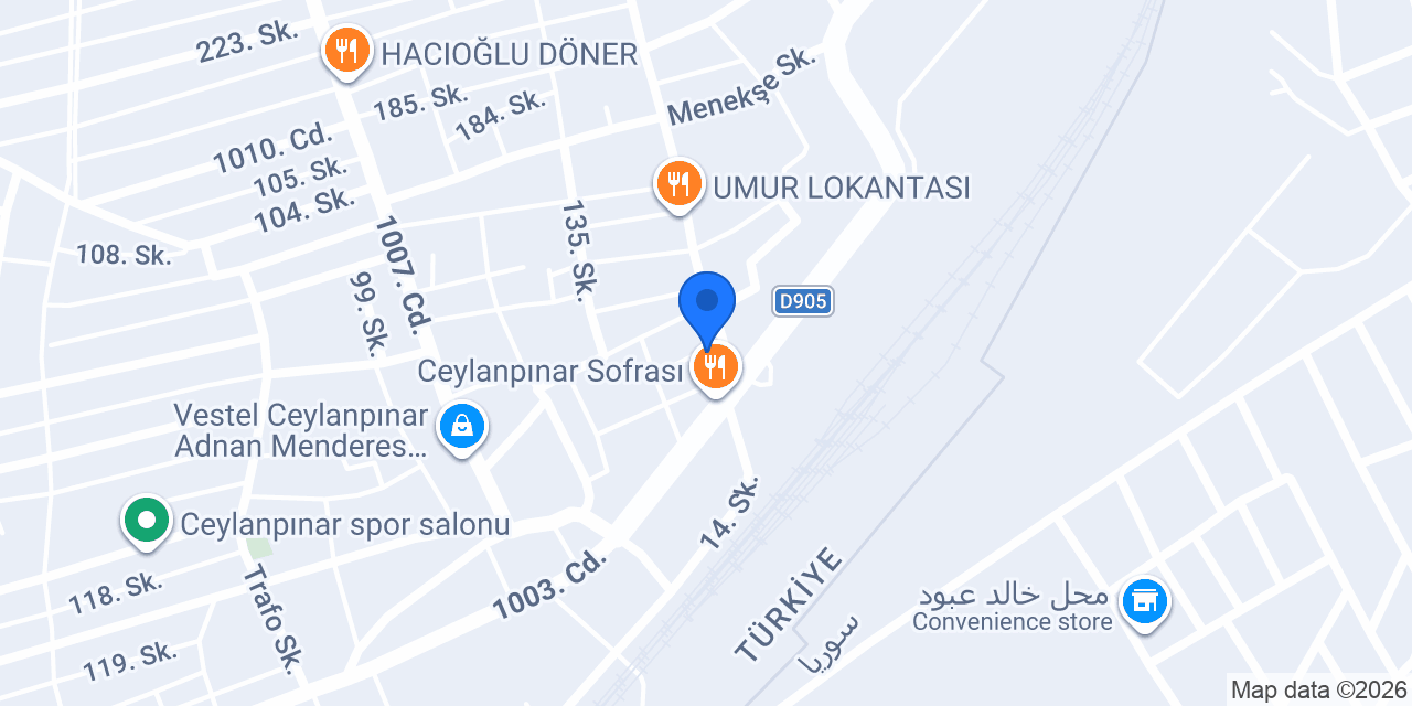 Usta Döner konumu