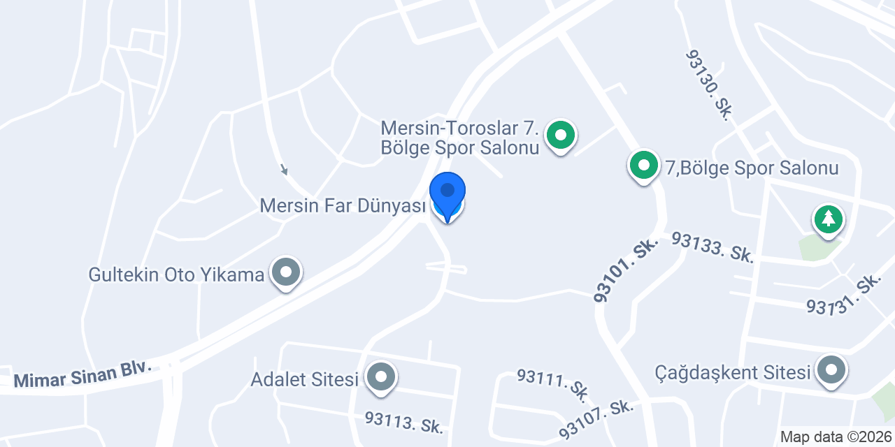 Mersin Far Dünyası konumu