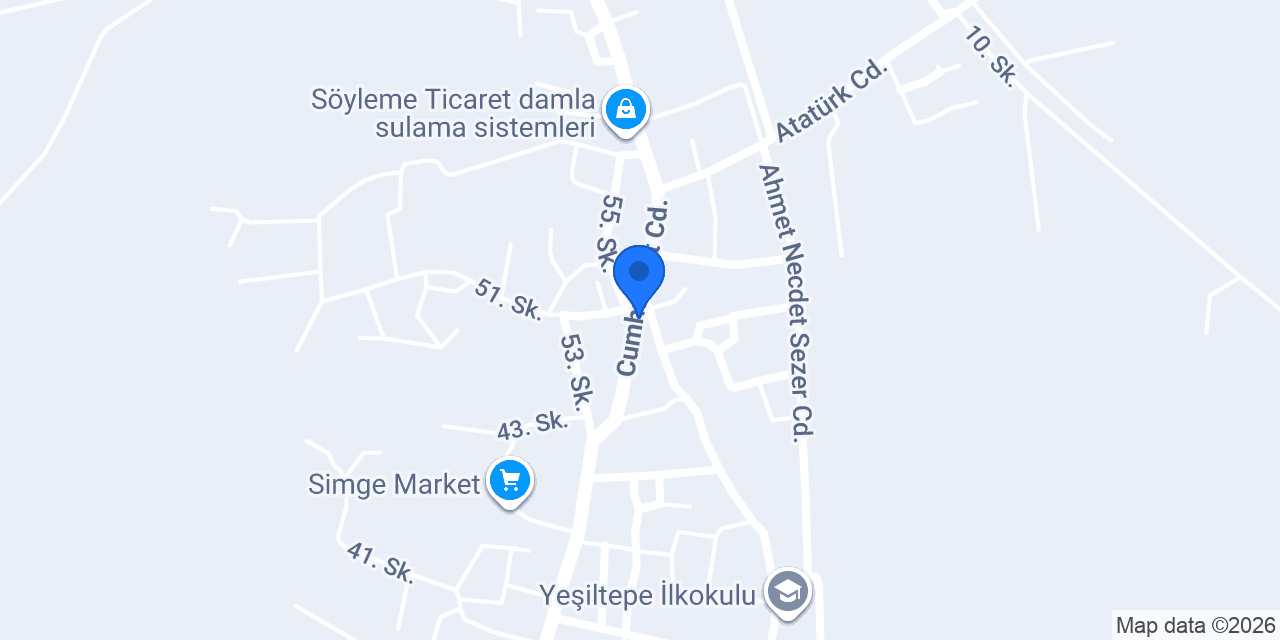 Yeşiltepe Sağlık Ocağı konumu