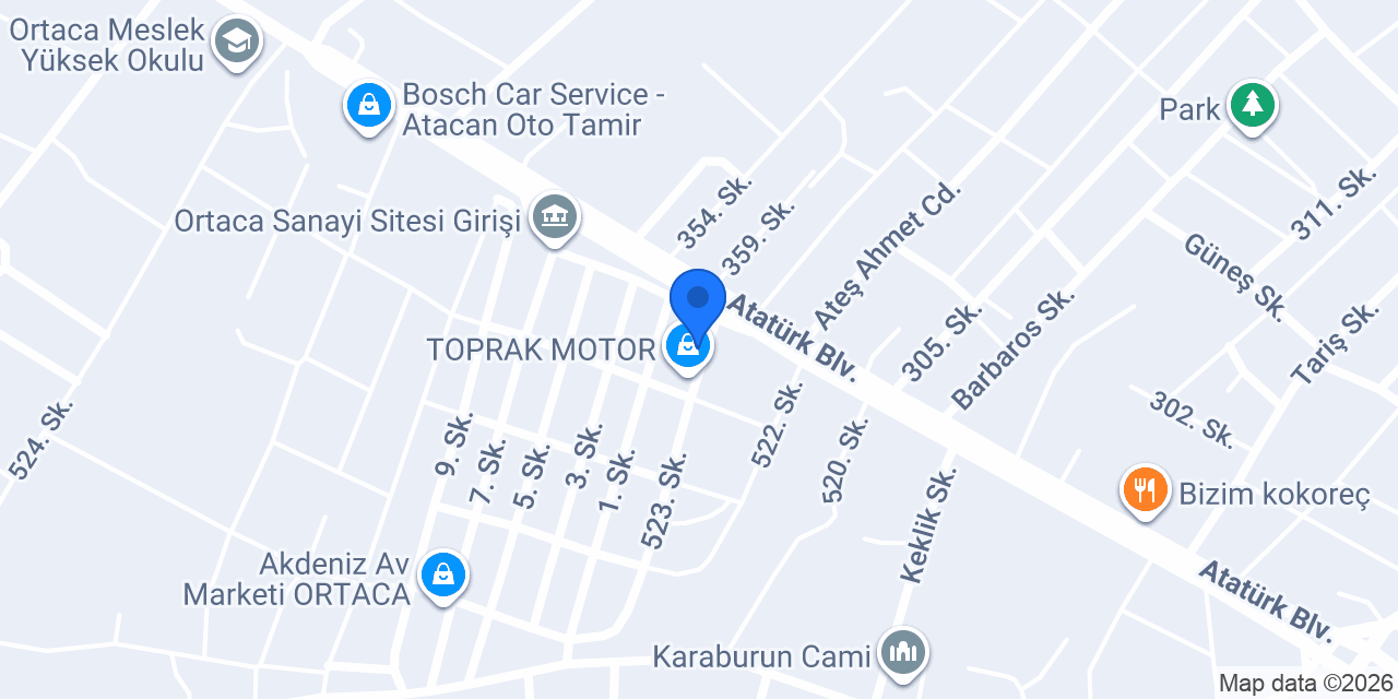 Cömert Reklam tabela konumu
