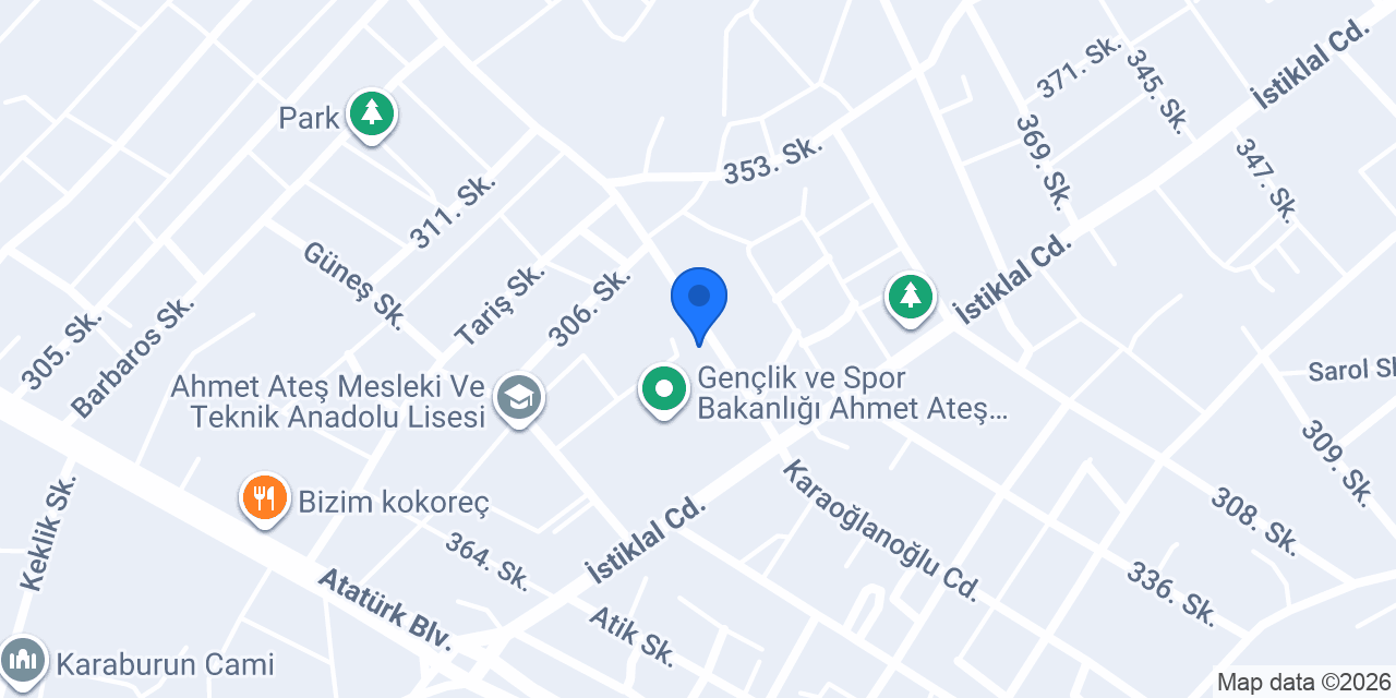 Ortaca Ahmet Ateş Stadı konumu