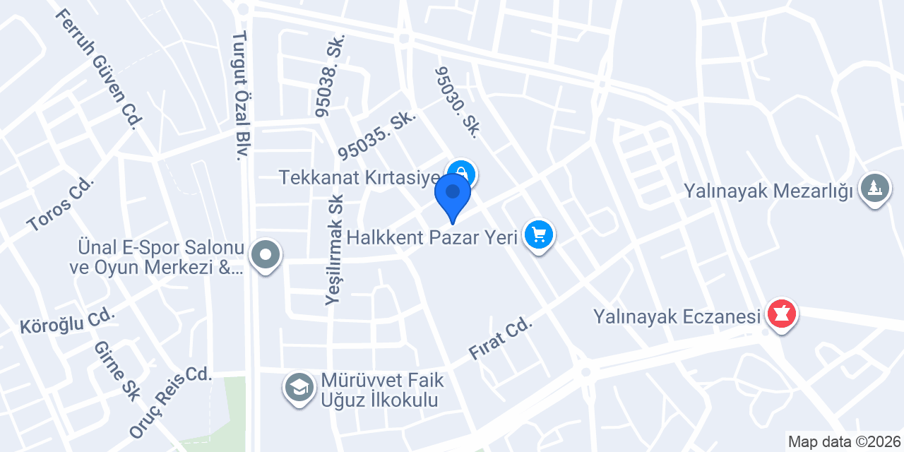 Silifke Göznur Optik konumu