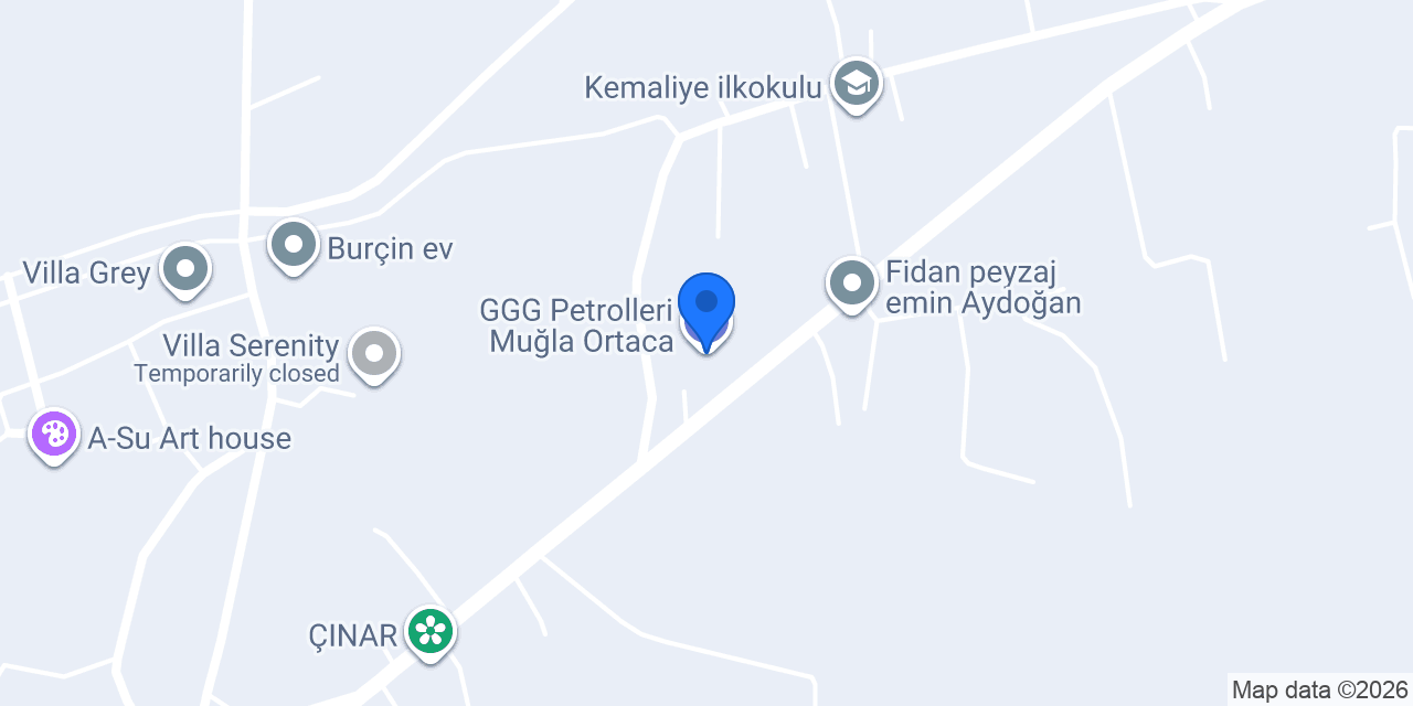 GGG Petrolleri Muğla Ortaca konumu