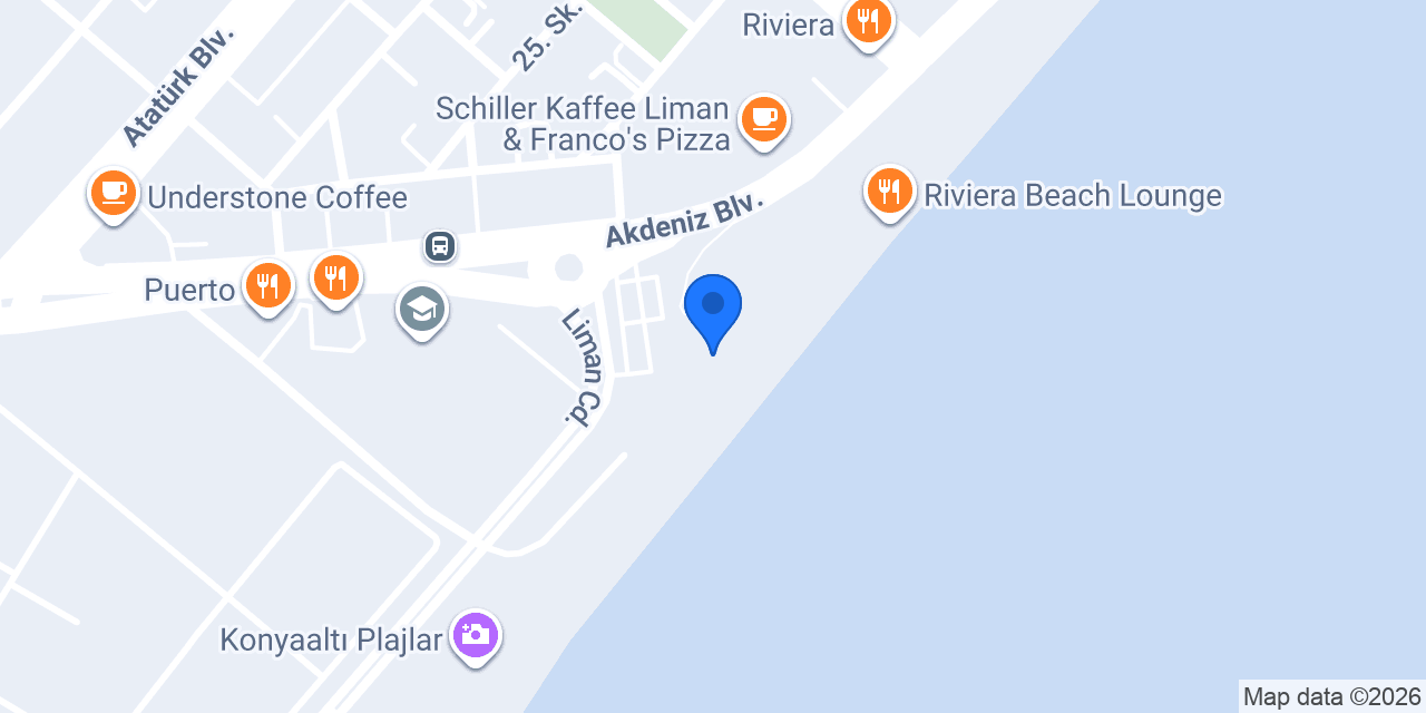Antalya Beach Coffe & Kitchen konumu