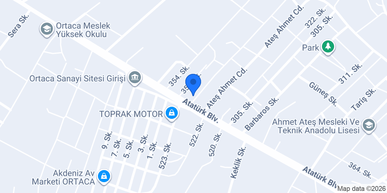 Ağaoğlu oto lastik konumu