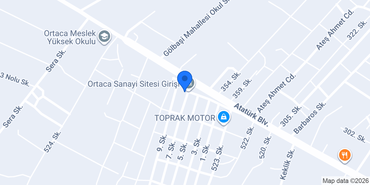 GÜÇLÜ MOTORLU ARAÇLAR LTD.ŞTİ. konumu