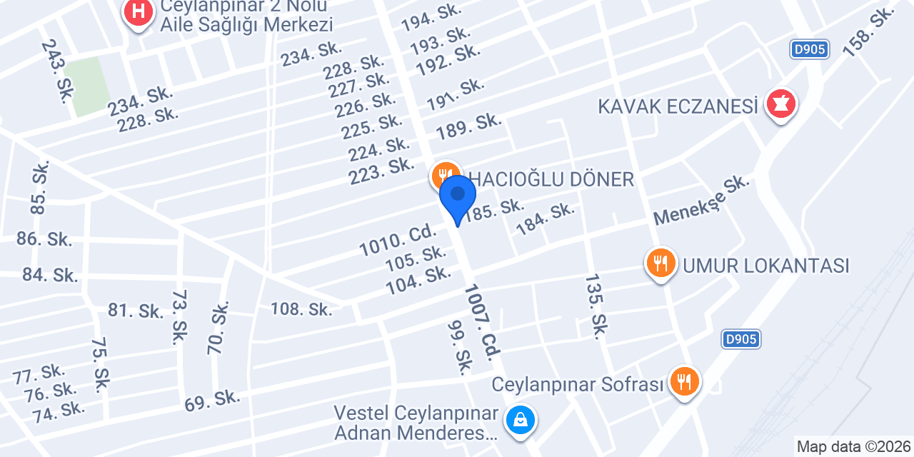 Serhat Gıda konumu