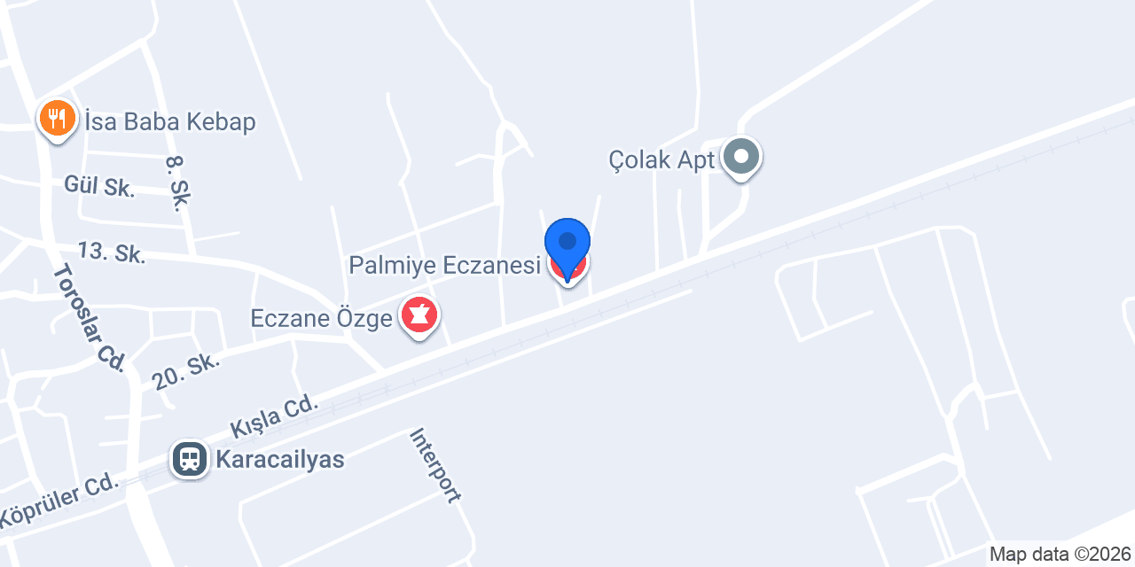 Palmiye Eczanesi konumu