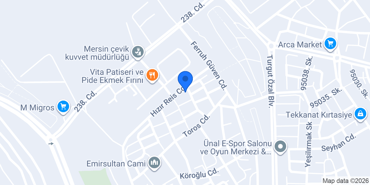 Miray Patiseri konumu