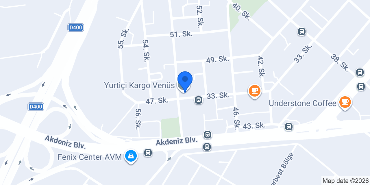 Yurtiçi Kargo Venüs konumu