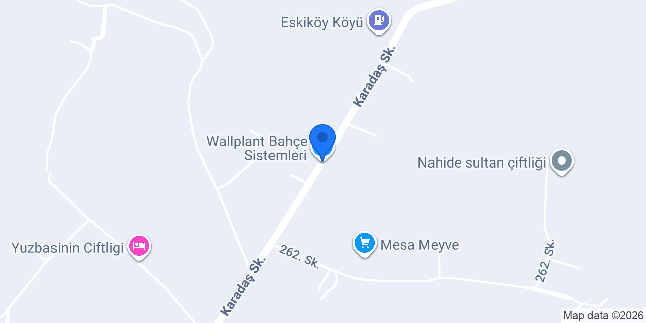 Wallplant Bahçe Sistemleri konumu