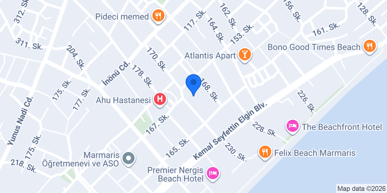 MEHTAP OTEL konumu