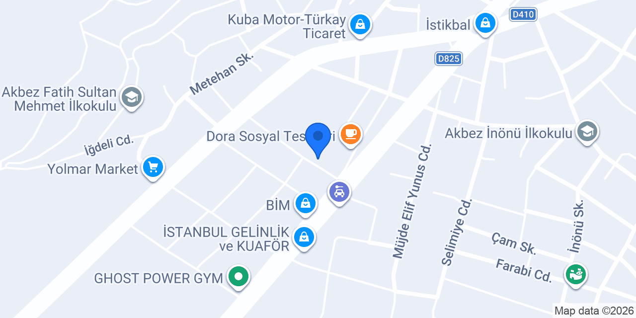 Deveci veteriner hekim muayenehanesi konumu
