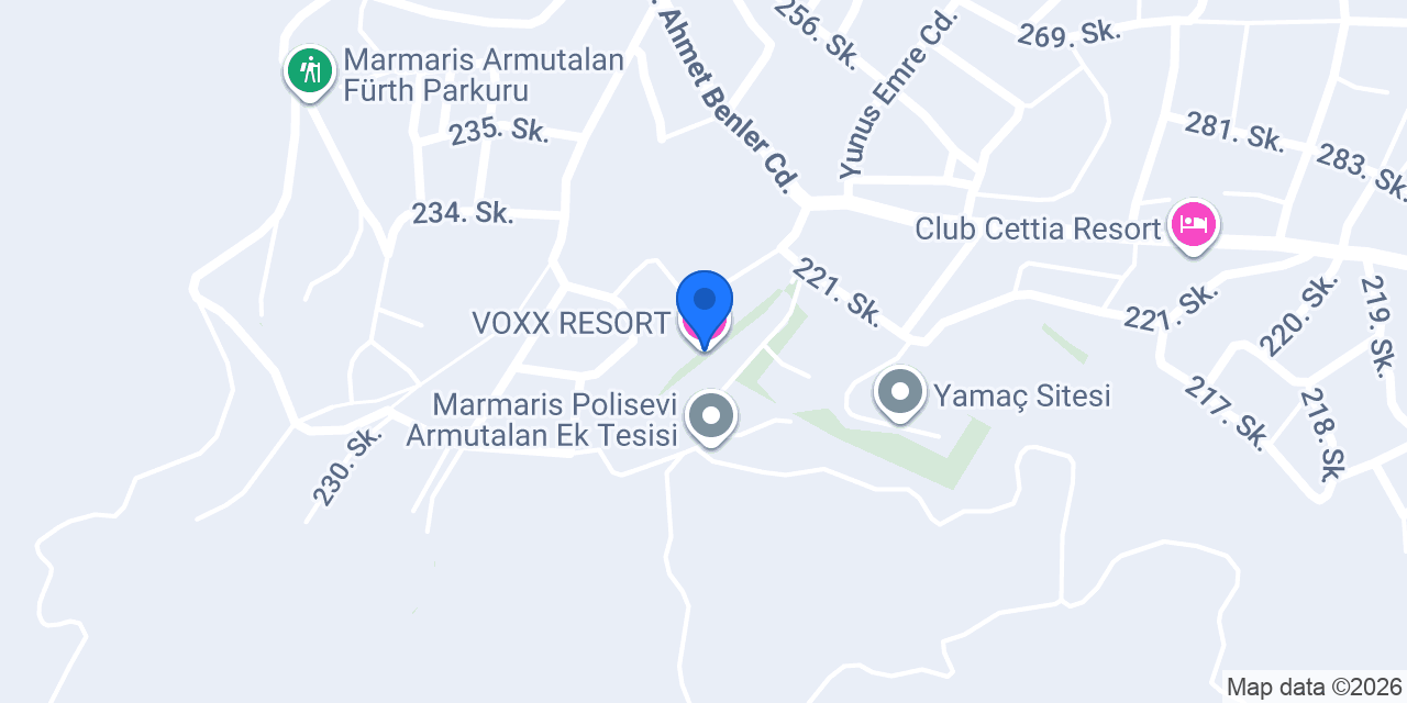 VOXX RESORT konumu