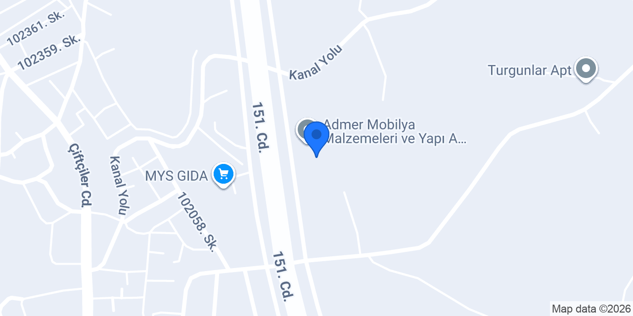 ADMER MOBİLYA MALZEMELERİ ve YAPI A.Ş.-DEPO konumu