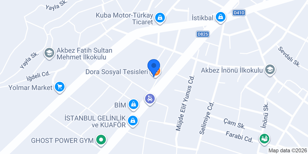 Dora Sosyal Tesisleri konumu