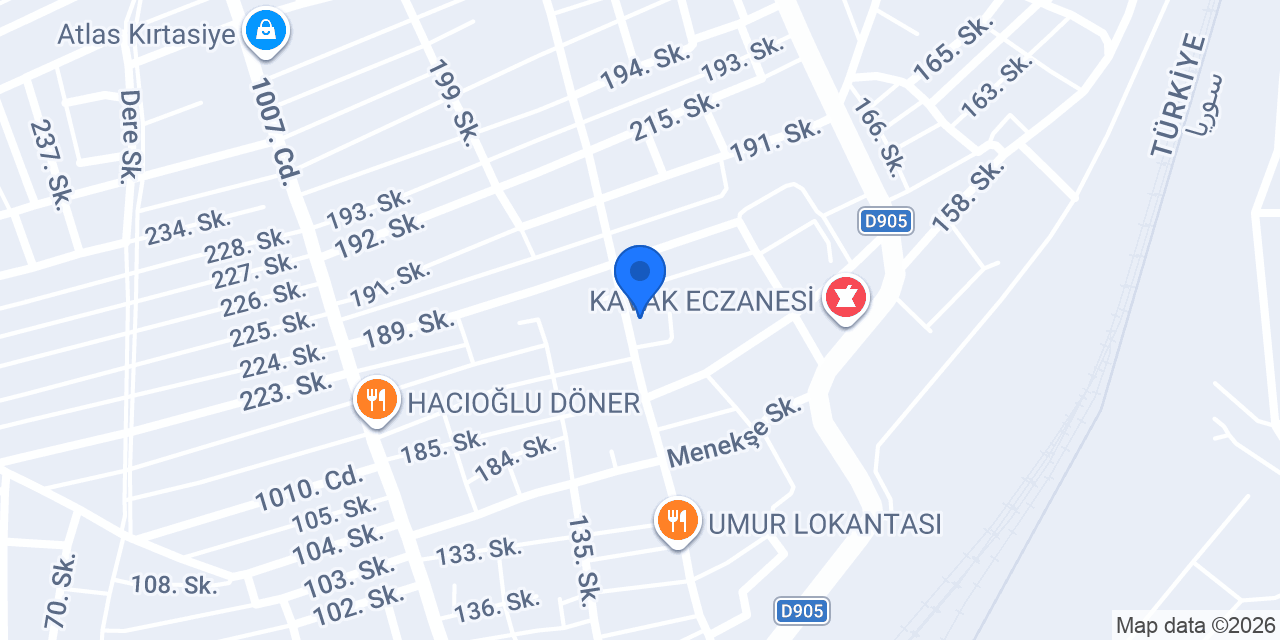 Caner Reklam Web Tasarım konumu
