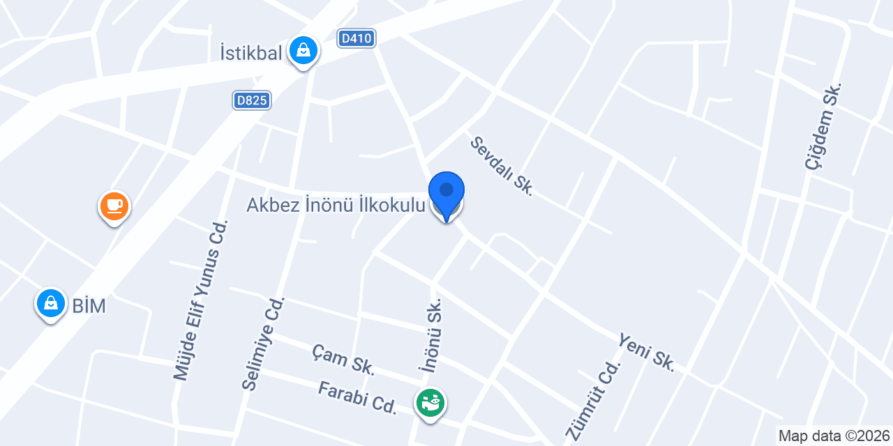 Akbez İnönü İlkokulu konumu