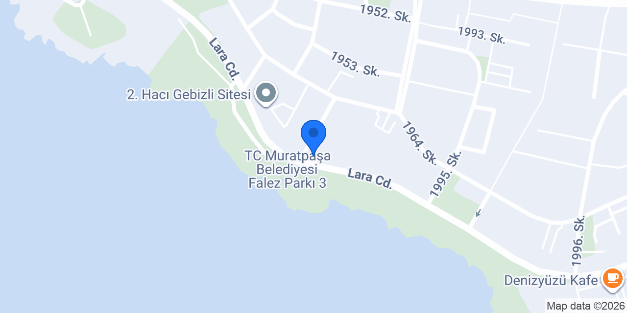 Balkon Cafe Lara konumu
