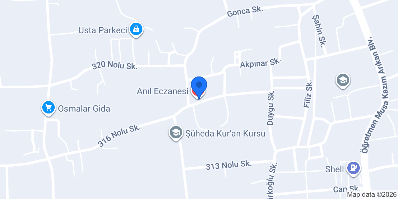 Anıl Eczanesi konumu
