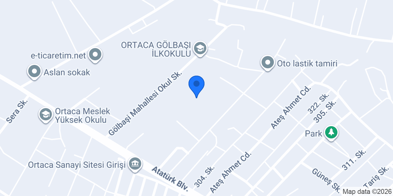 OTO ORTACA YEDEK PARÇA konumu
