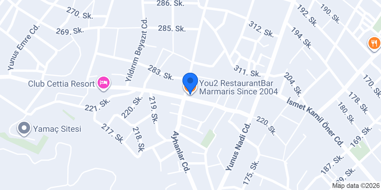 You2 RestaurantBar Marmaris Since 2004 konumu