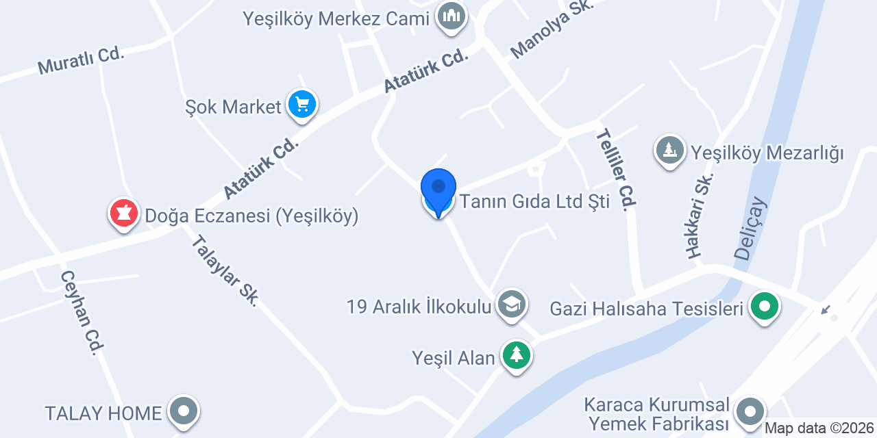 Tanın Gıda Ltd Şti konumu