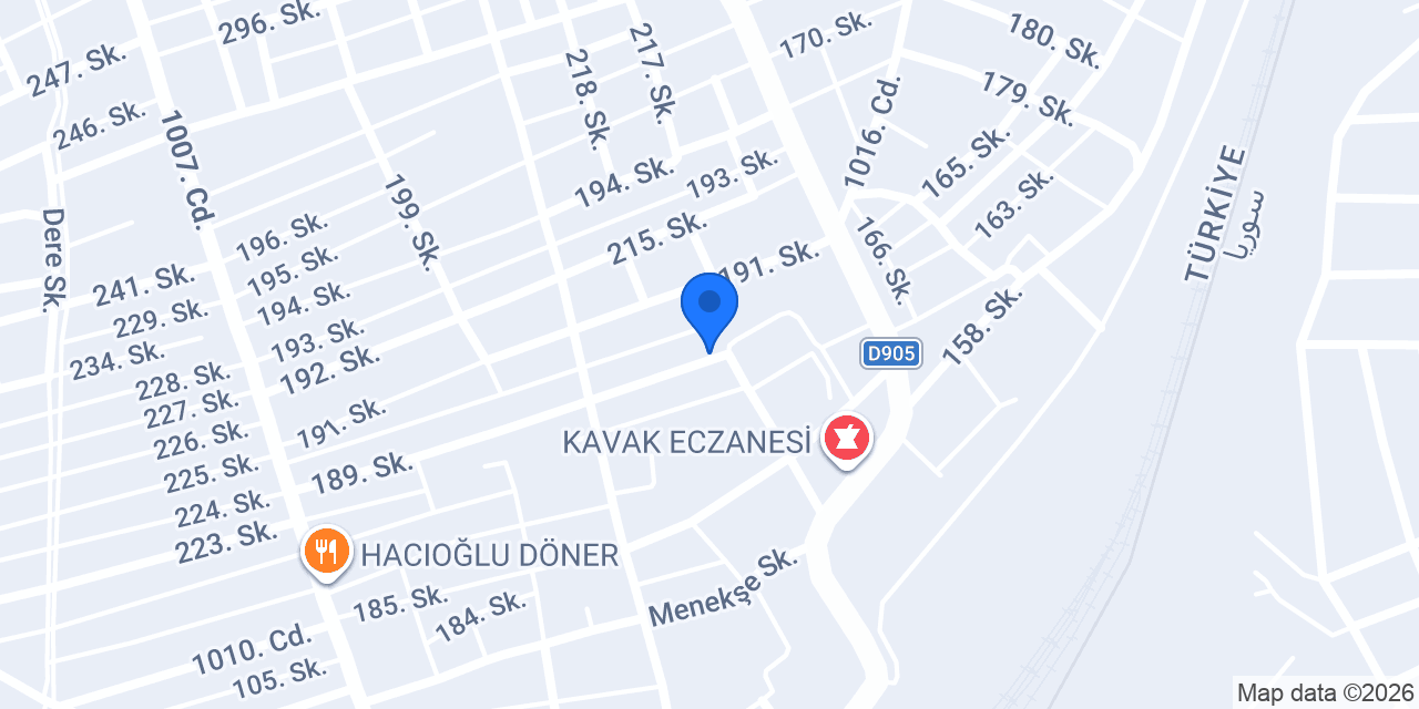 Babacan Otel konumu