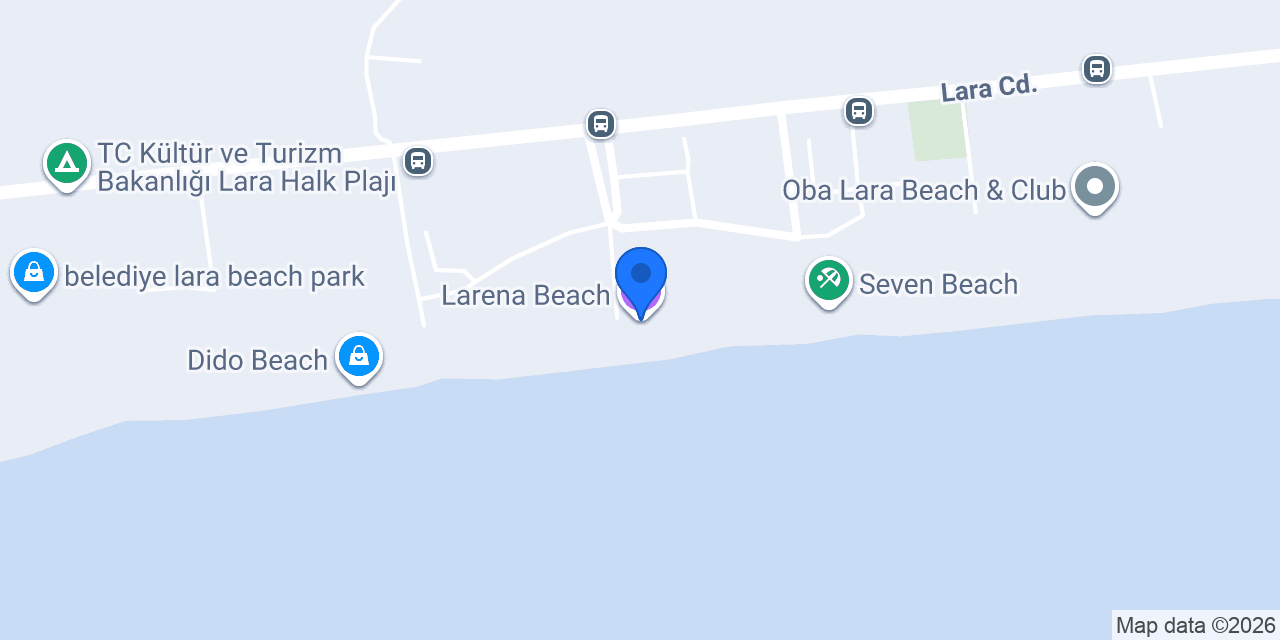 Larena Beach konumu