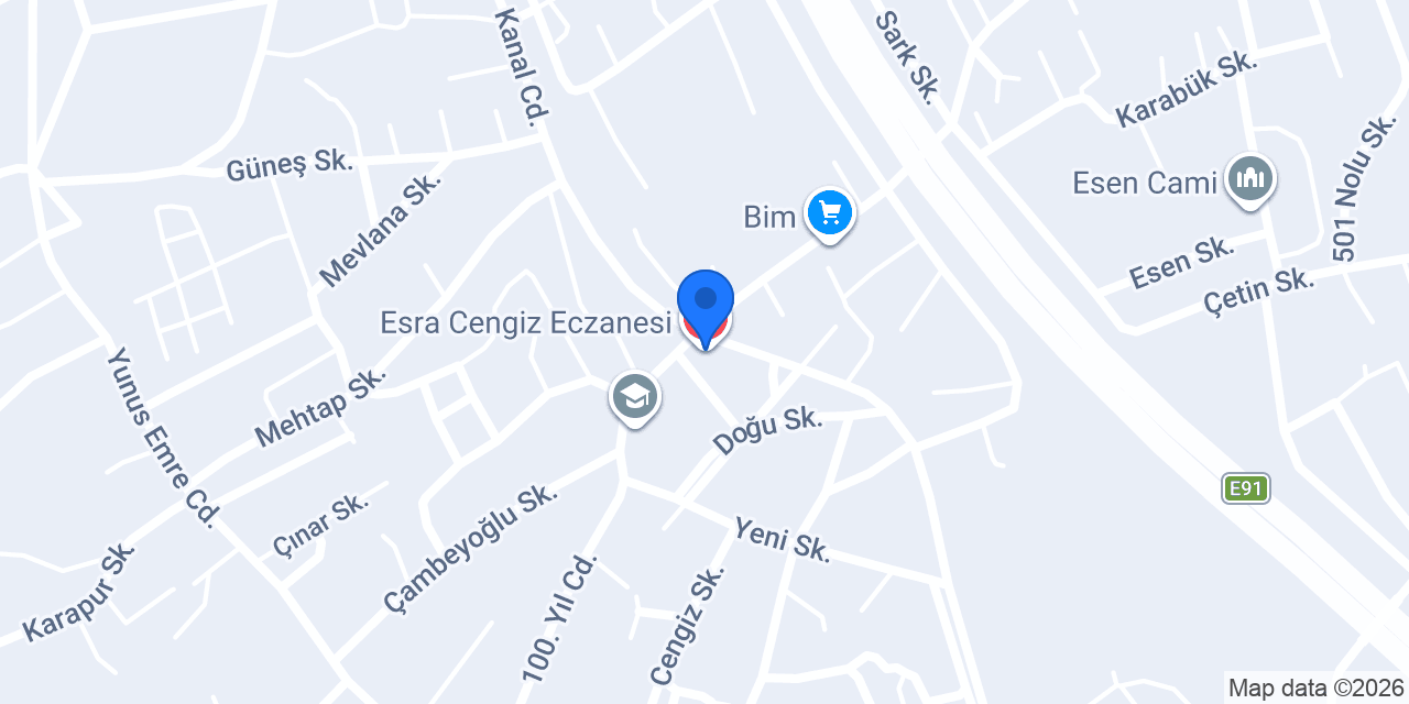 Esra Cengiz Eczanesi konumu
