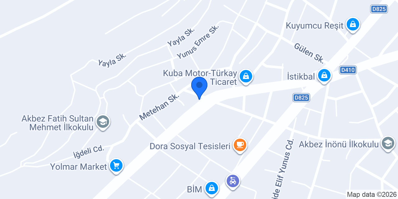 ASLAN OTO ELEKTİRİK konumu