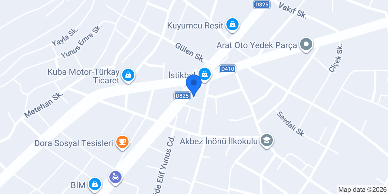 Akgül Piliç - Akbez konumu