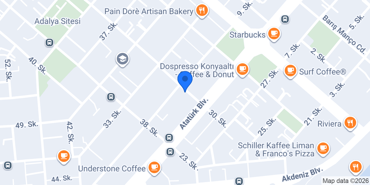 KÖKLÜ rent a car konumu