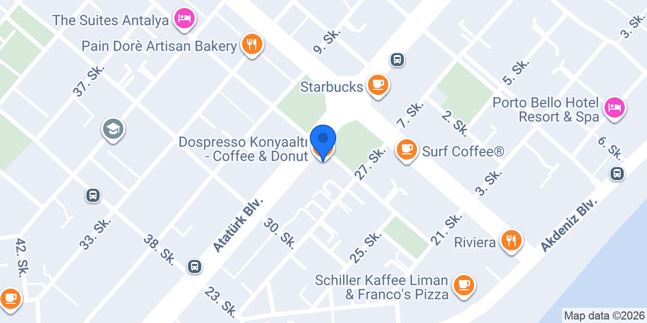 Dospresso Konyaaltı - Coffee & Donut konumu