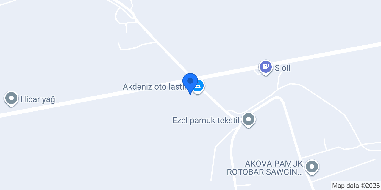 Akdeniz oto lastik konumu