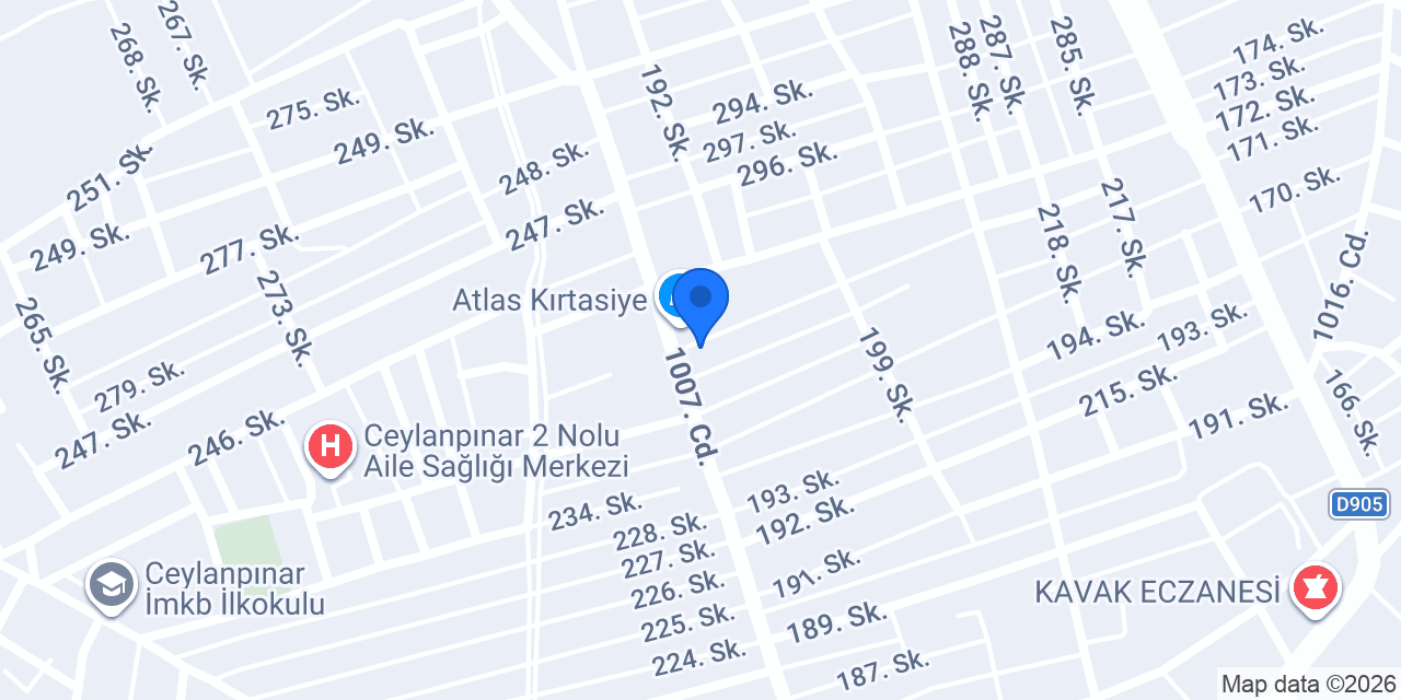 Özel Özdemir Sürücü Kursu konumu