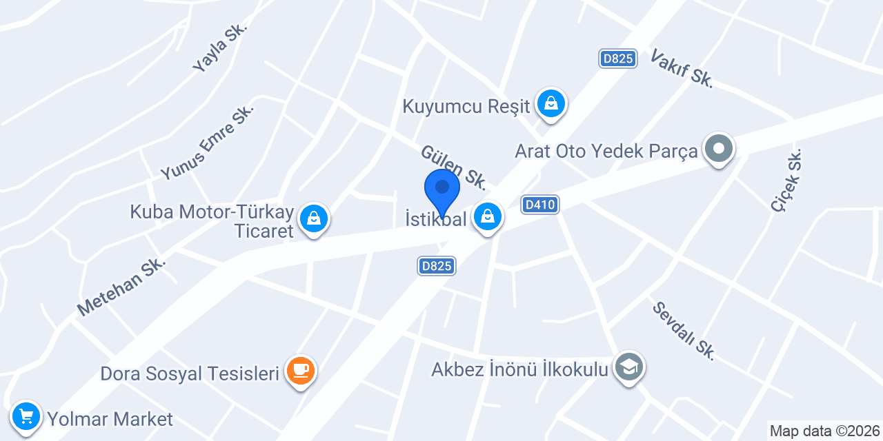 Dokuzoğlu Oto Galeri konumu