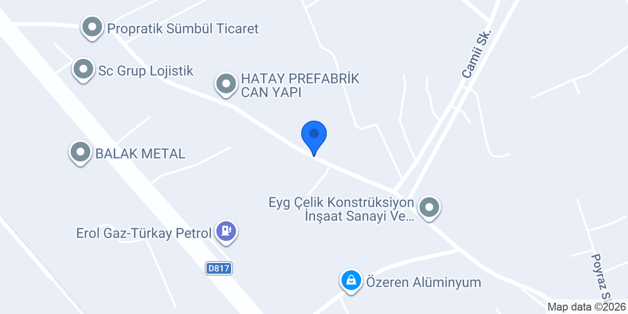 TANET MAKİNA ÇELİK KONS. konumu