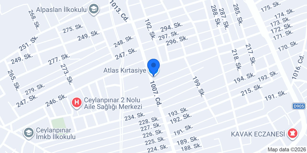 Atlas Kırtasiye konumu