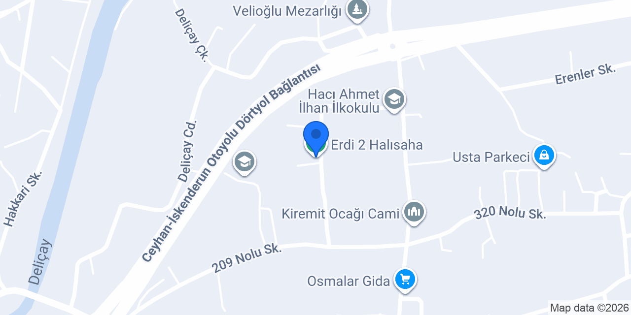 Erdi 2 Halısaha konumu